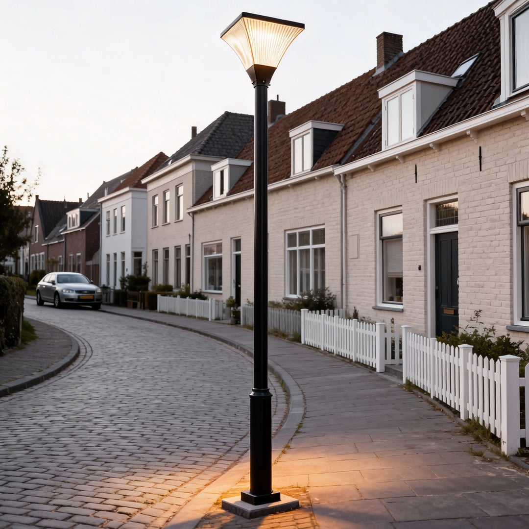 Lorien Striped Square Solar Garden & Street Light