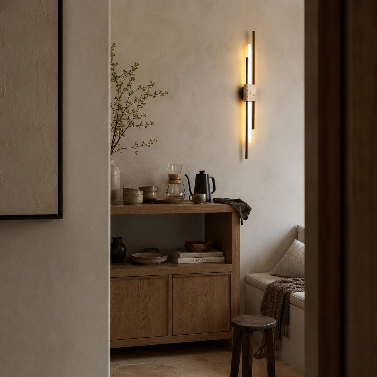 Taeru Travertine Wall Light