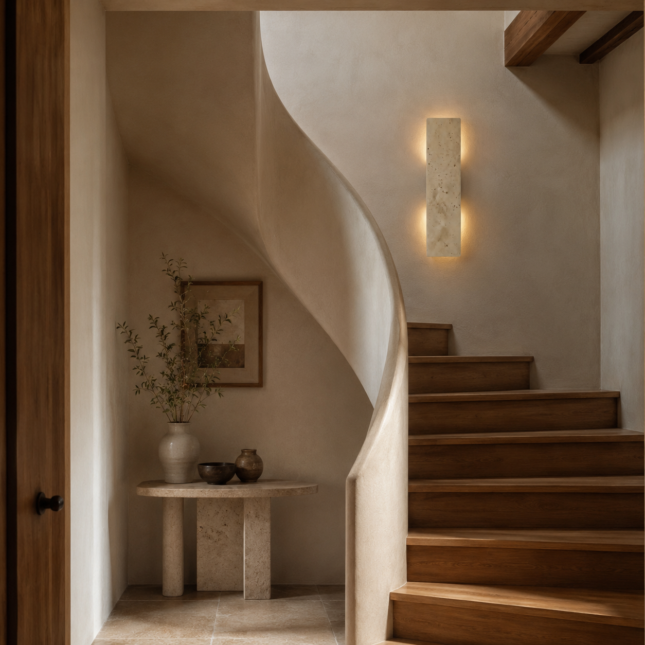 Kaia Travertine Wall Light