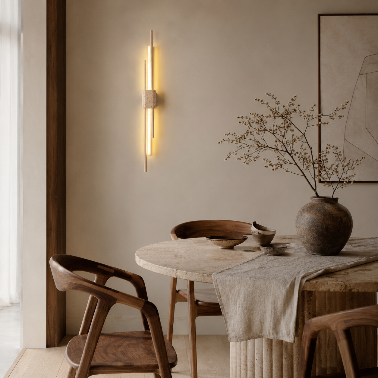 Taeru Travertine Wall Light