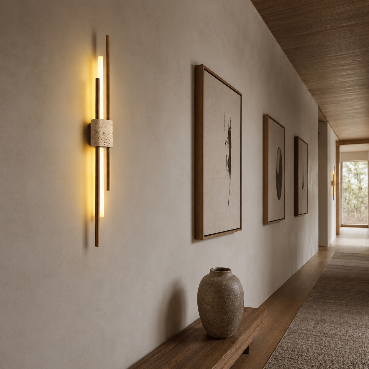 Taeru Travertine Wall Light
