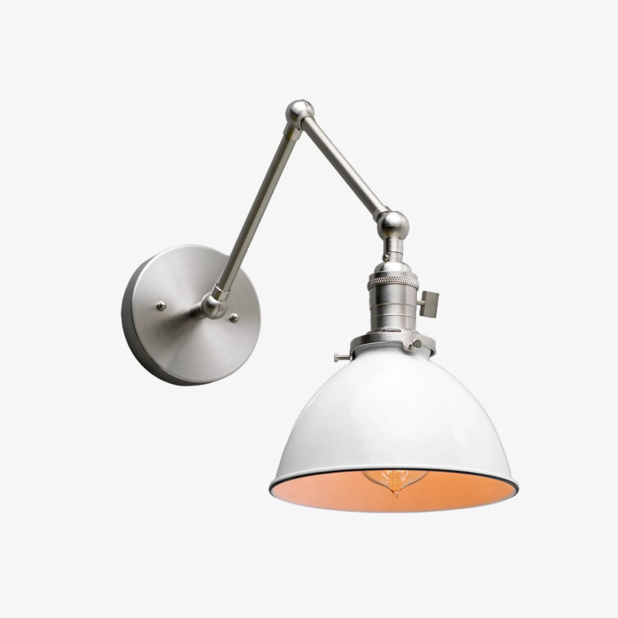 Vantara Conique Adjustable Wall Sconce – Vintage Industrial Metal Wall Light for Bedroom, Living Room & Hallway