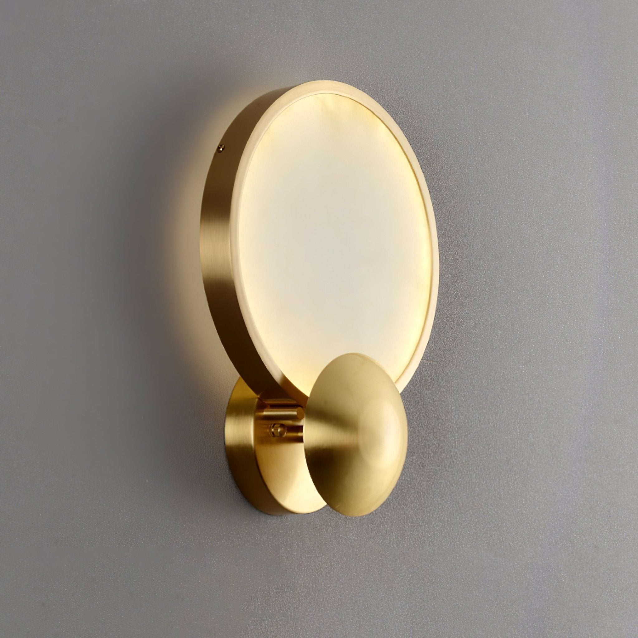 Sayo Sayo wall light in a Japandi-style study or reading nook with warm glow