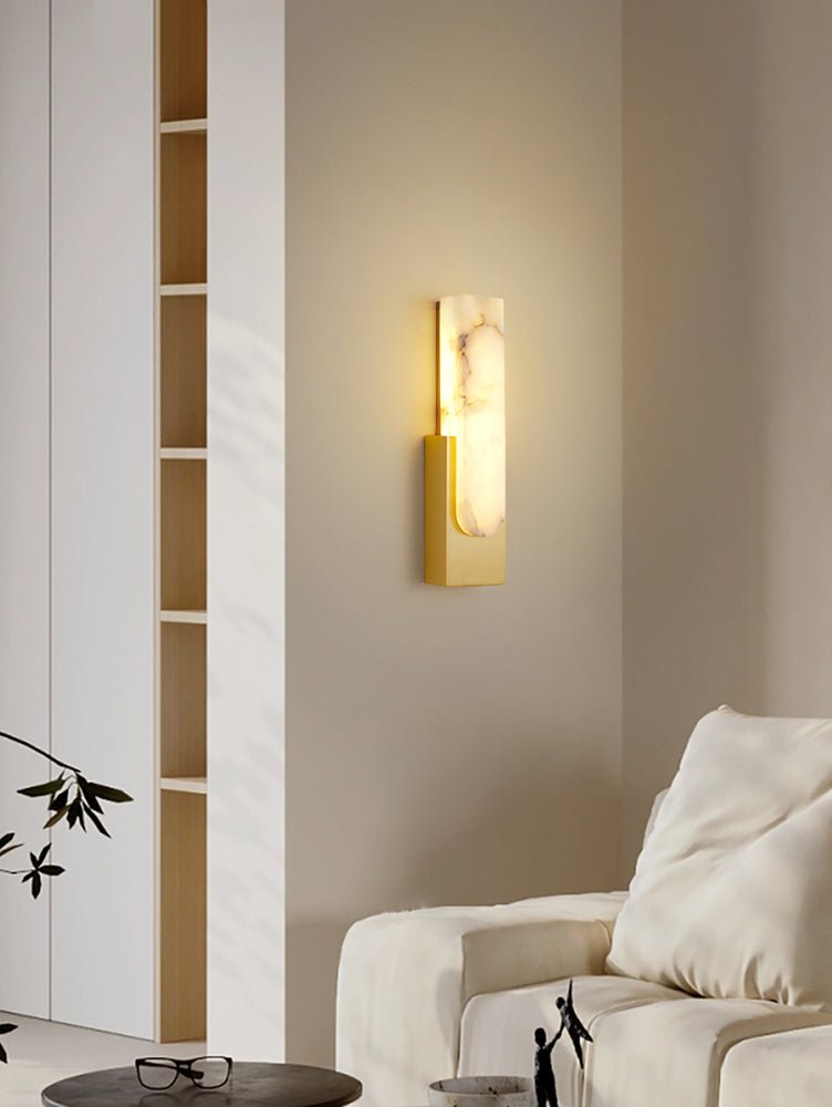 Iwara Wall Light in warm light setting, showing 3000K warm white colour temperature through Iwara