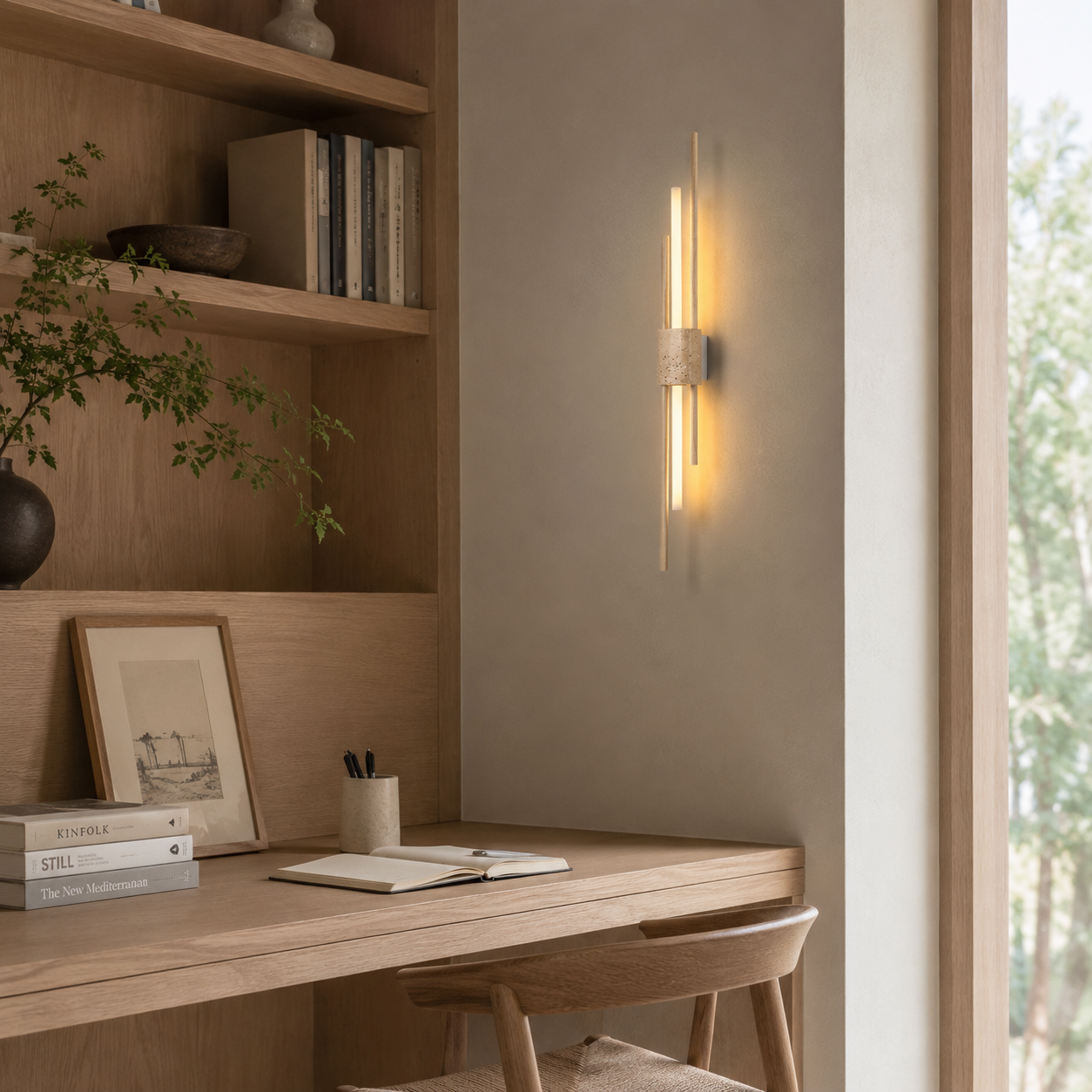 Taeru Travertine Wall Light