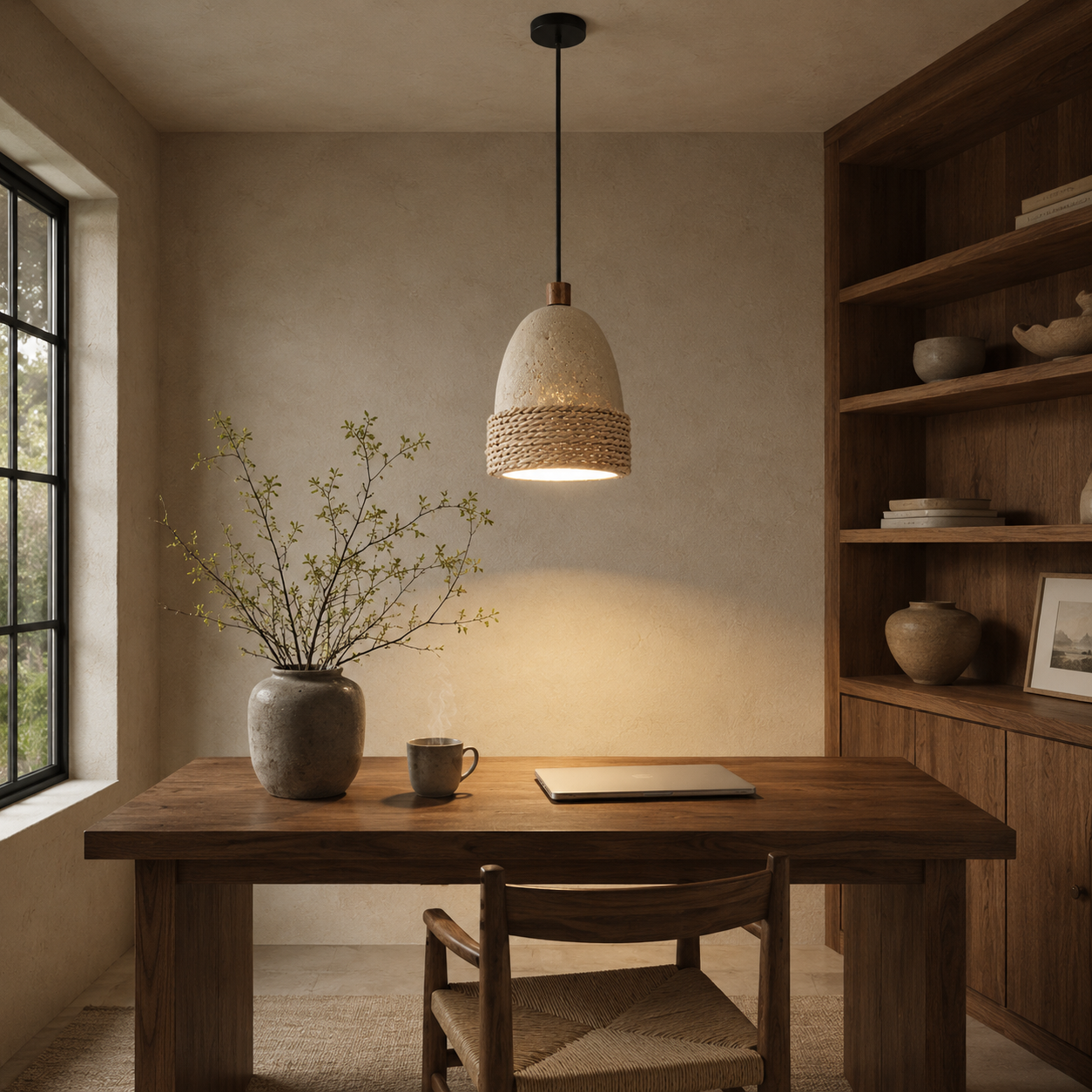 Amara Travertine Pendant Light