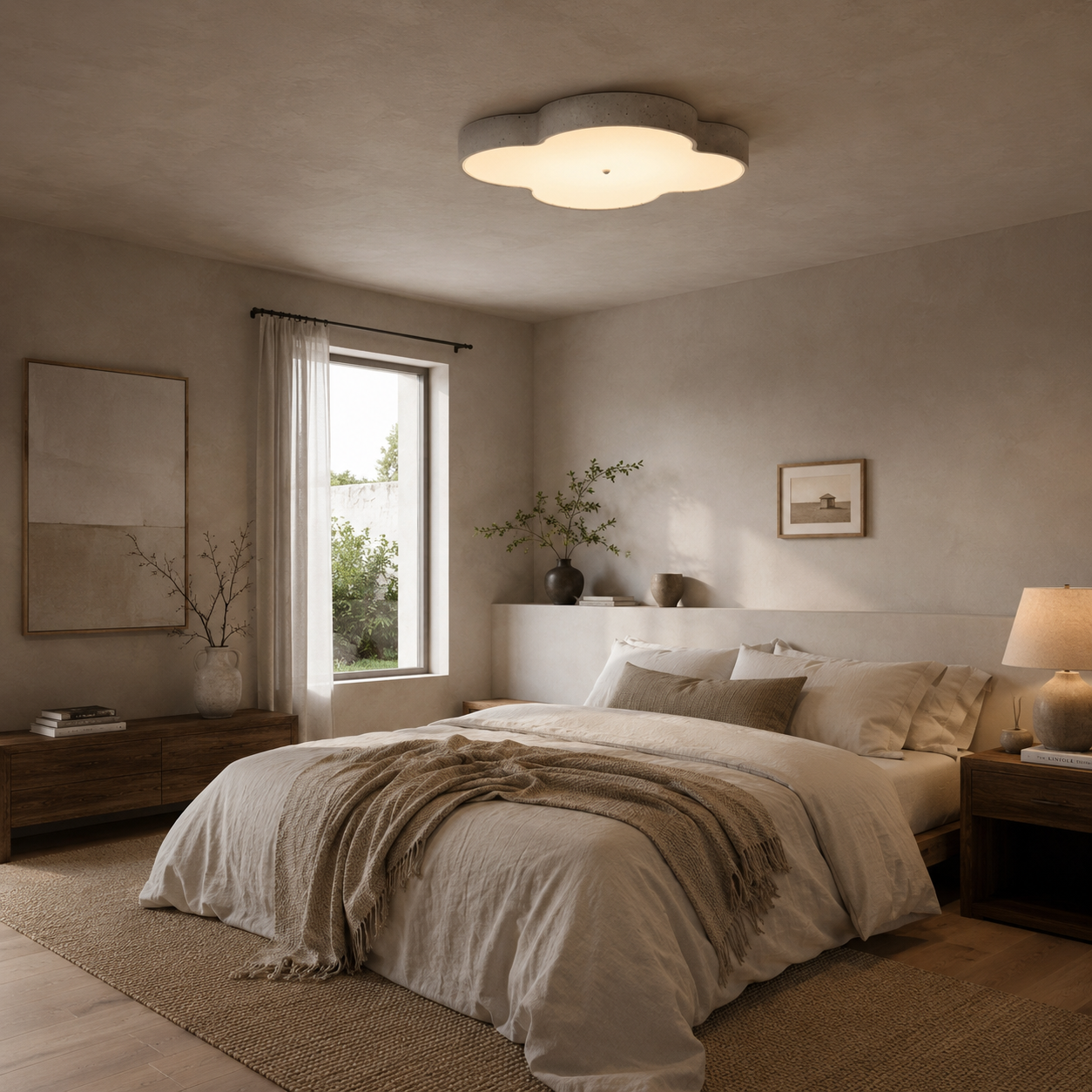 Lyra Stone Cloud Ceiling Lamp