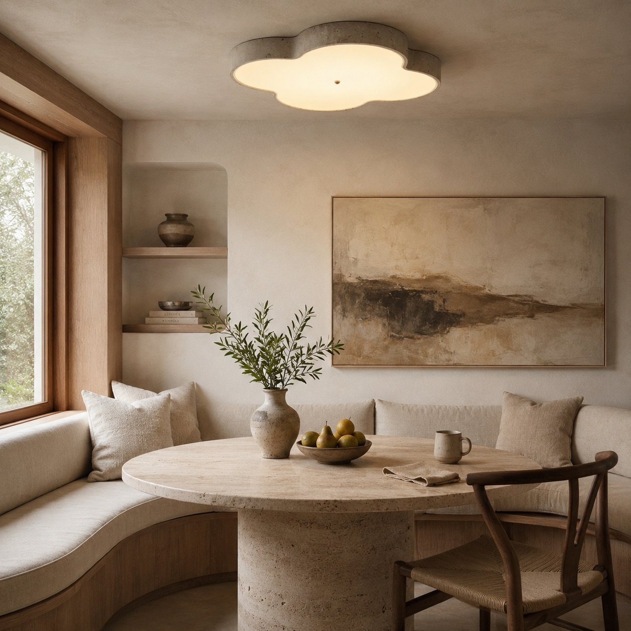 Lyra Stone Cloud Ceiling Lamp