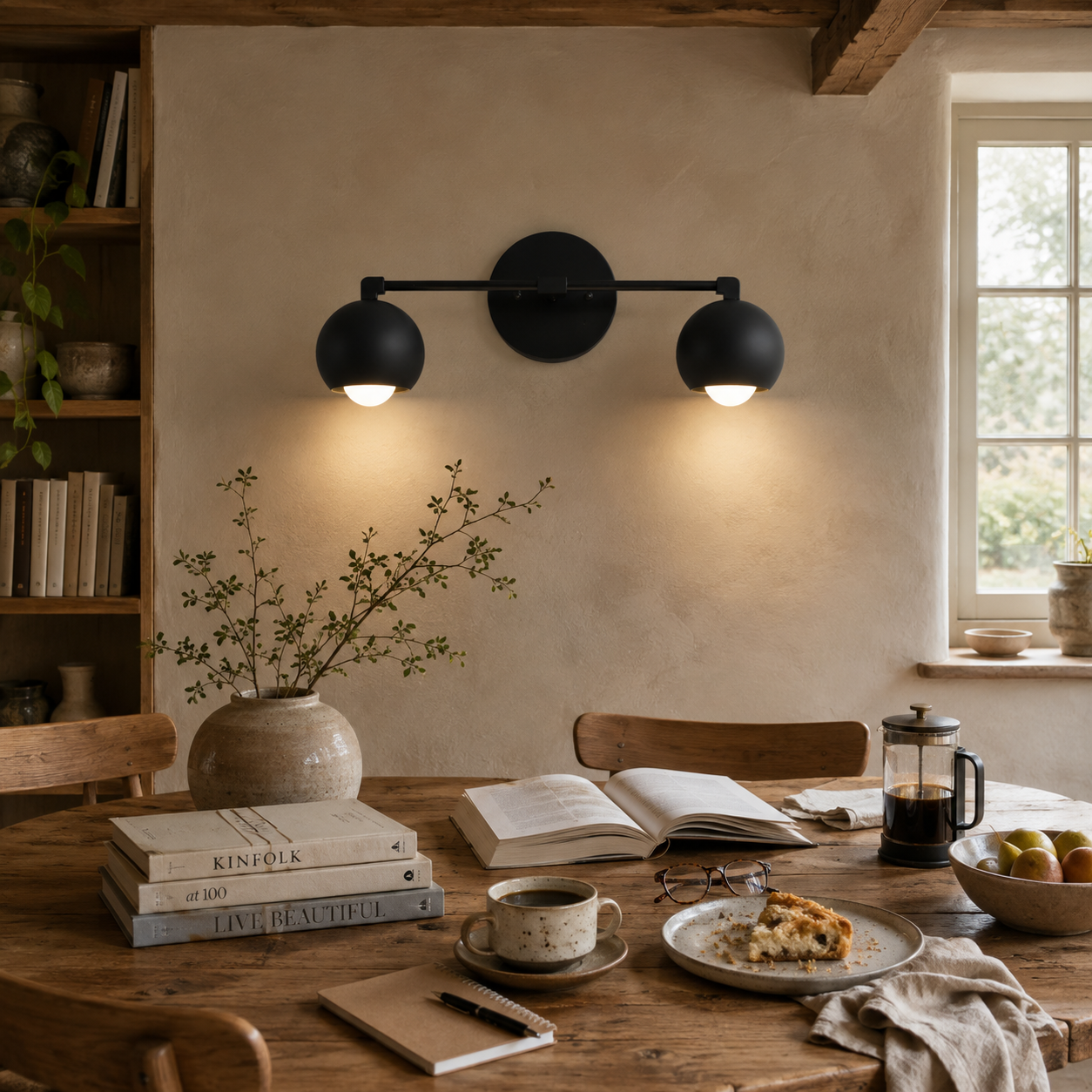 Vantara Dome Vanity Wall Light – Modern Mid-Century Sconce