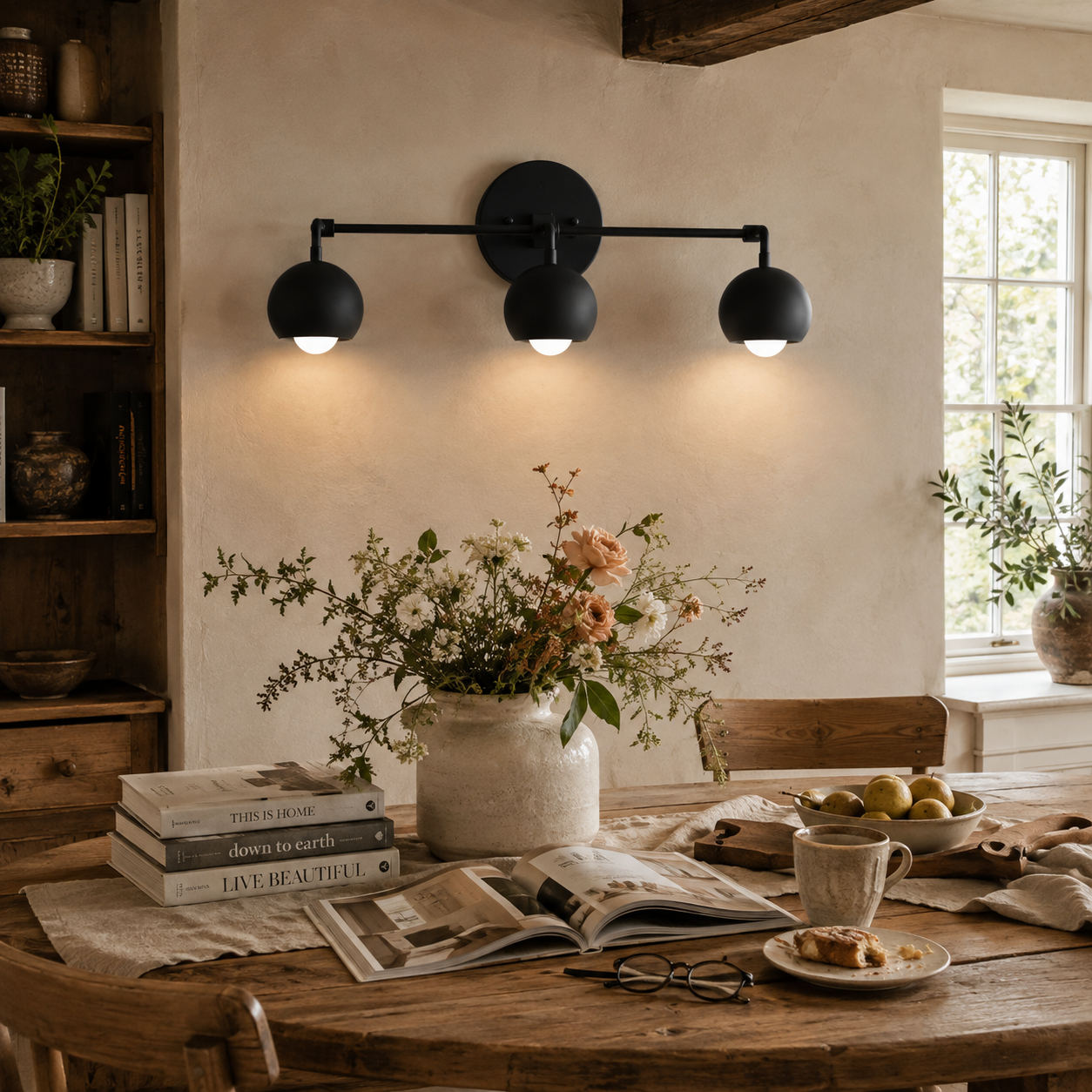 Vantara Dome Vanity Wall Light – Modern Mid-Century Sconce