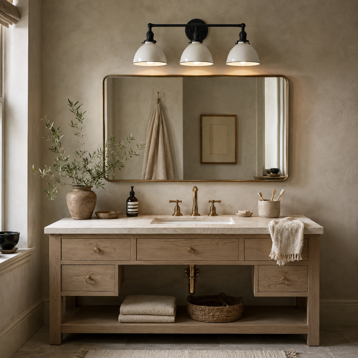 Vantara Conique 3-Light Vanity Wall Light