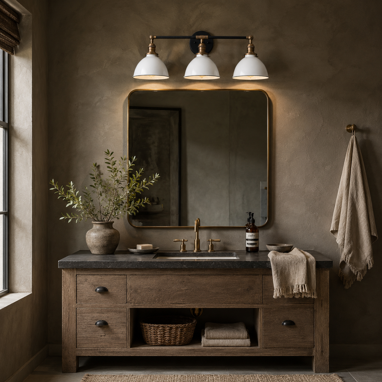 Vantara Conique 3-Light Vanity Wall Light