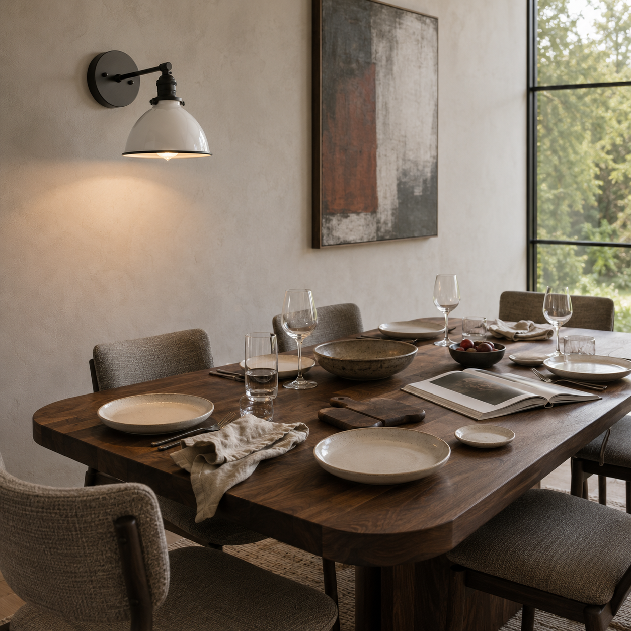 Vantara Conique Wall Sconce – White Metal Shade Light for Modern Interiors