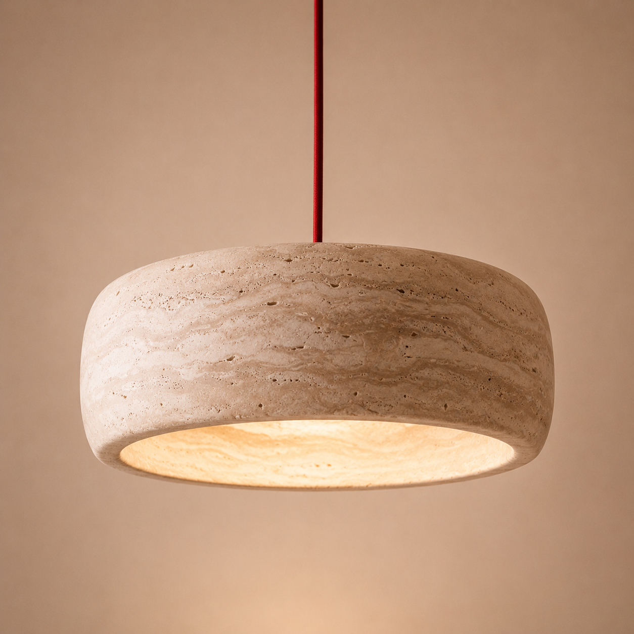 Renzo Travertine Cream Pendant Light