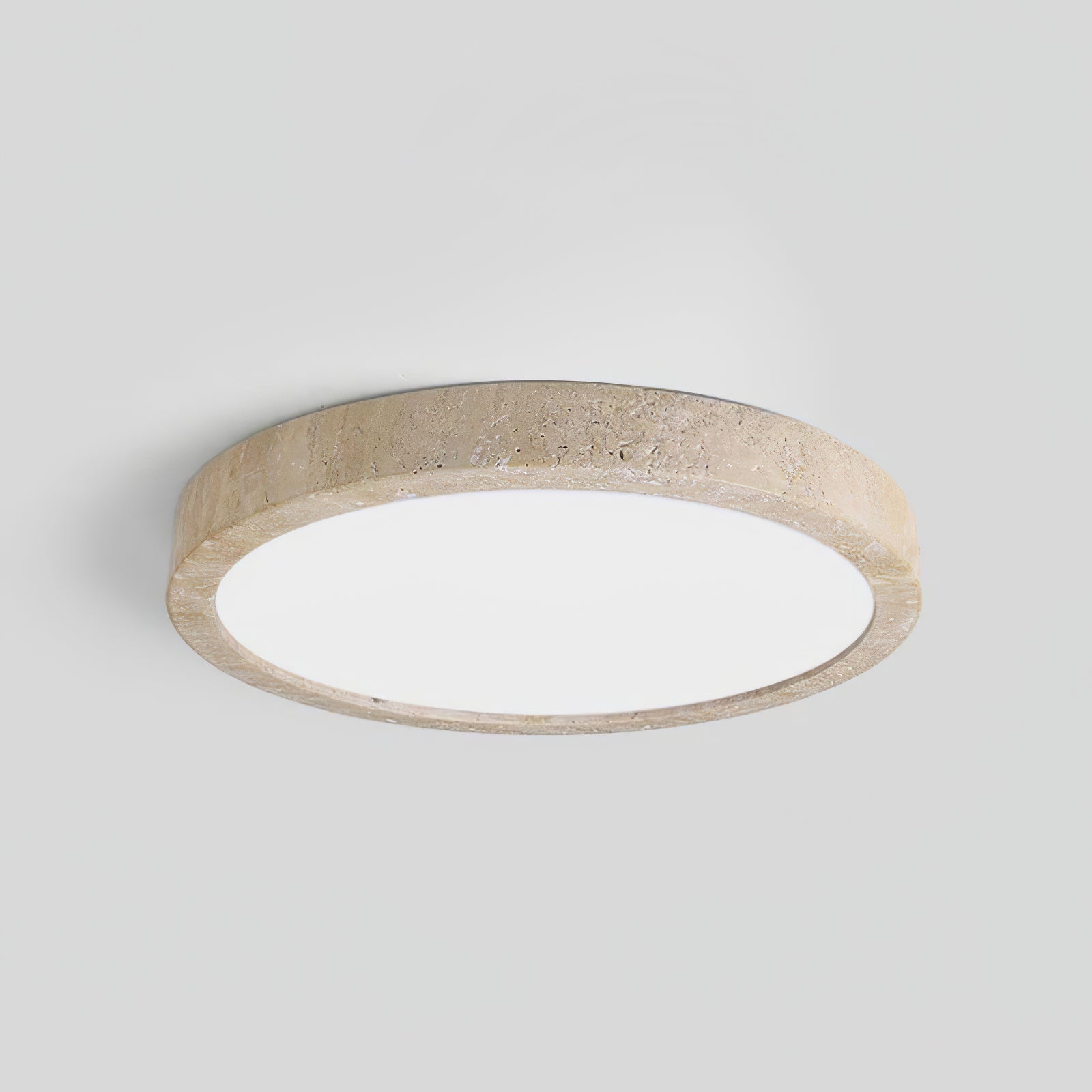 Aria Minimalist Travertine Ceiling Light