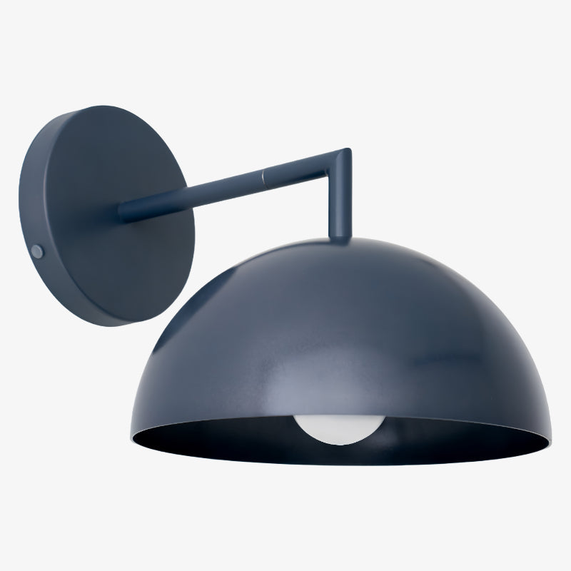 Vantara Black Dome Wall Light – Modern Minimalist Indoor Wall Sconce for Bedroom, Living Room & Hallway