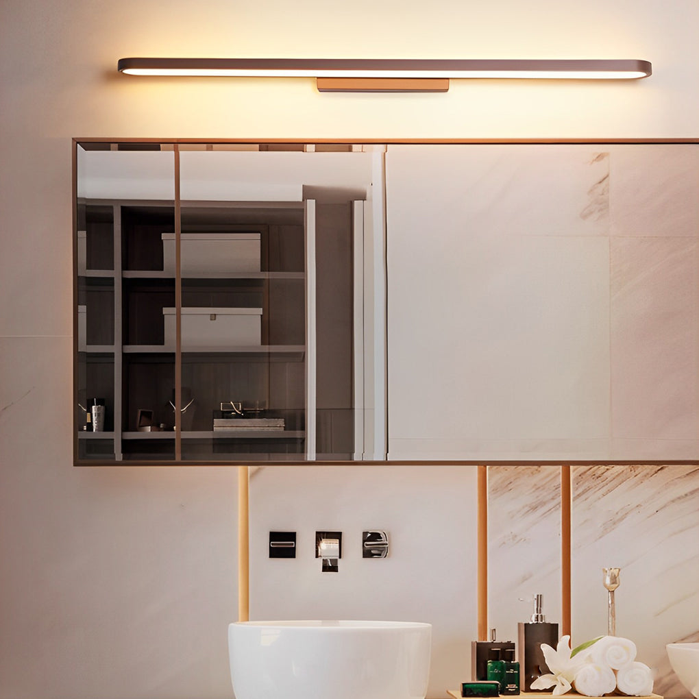 Viora ring mirror light wall-mounted above a bathroom sink