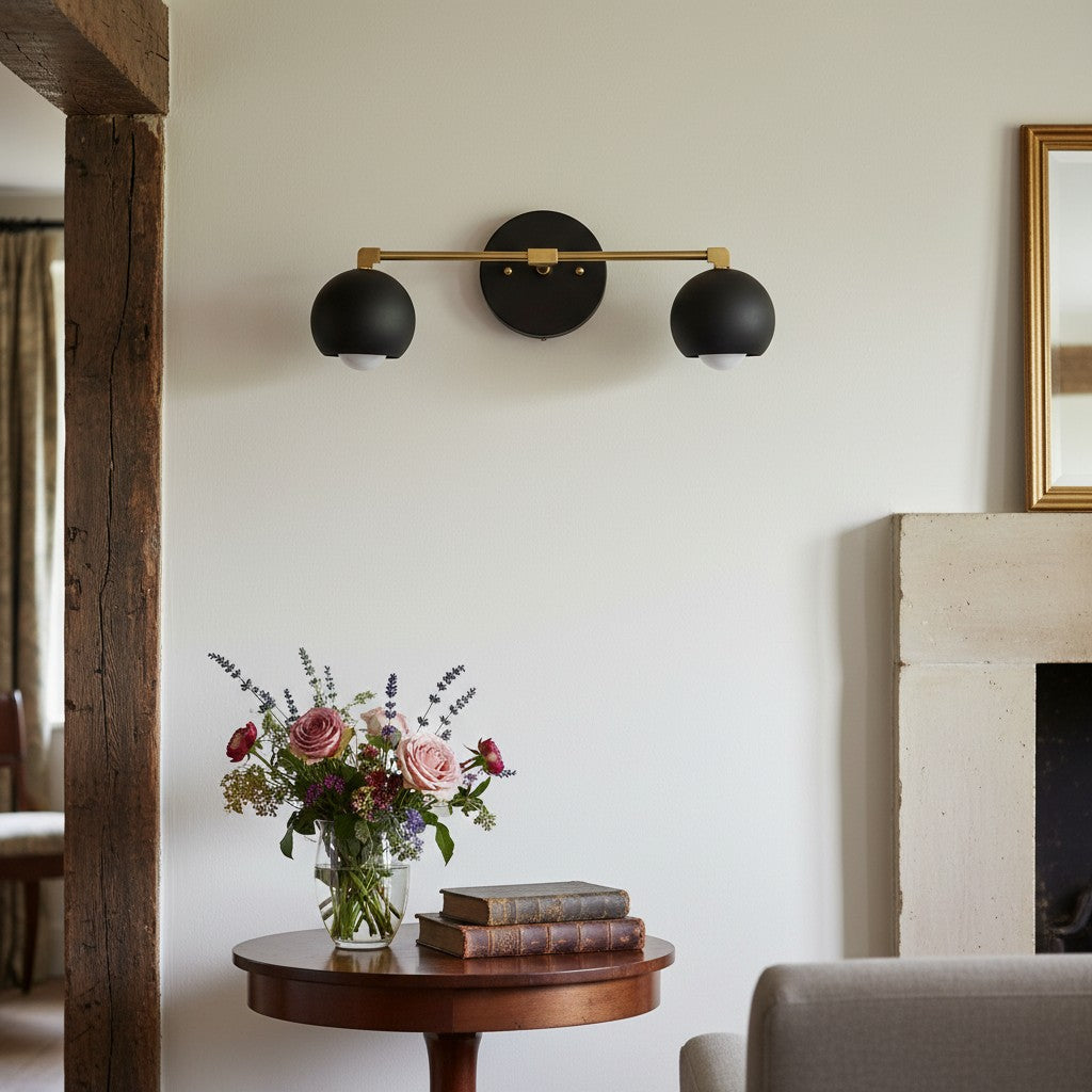 Vantara Dome Vanity Wall Light – Modern Mid-Century Sconce