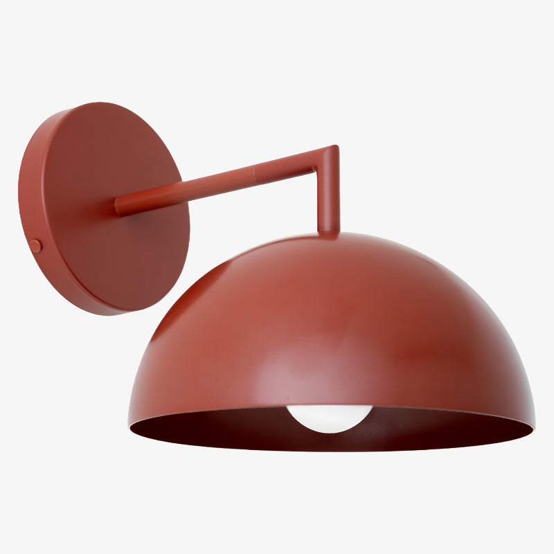 Vantara Black Dome Wall Light – Modern Minimalist Indoor Wall Sconce for Bedroom, Living Room & Hallway