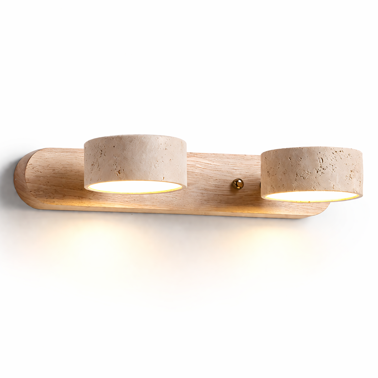 Akari Travertine Wall Sconce Light