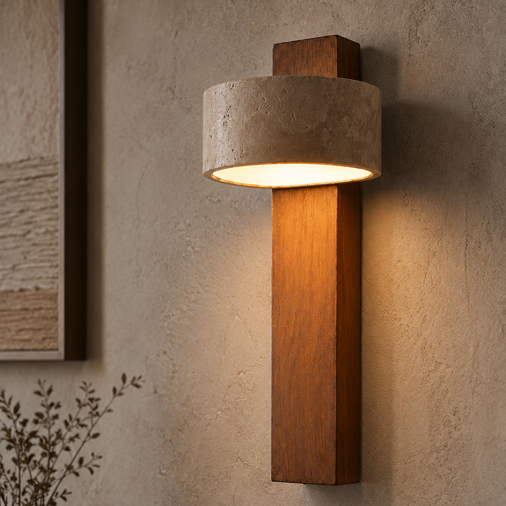 Aven Travertine Wall Light