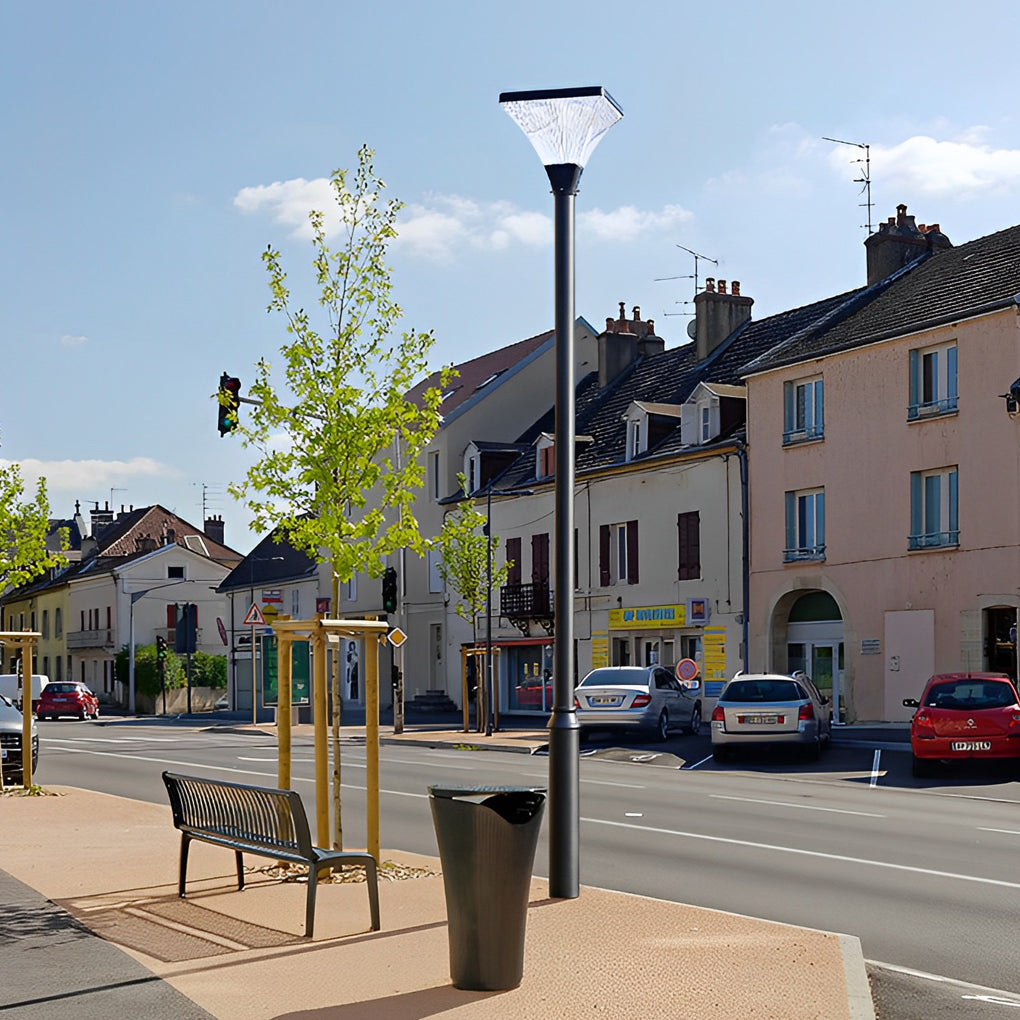 Lorien Striped Square Solar Garden & Street Light