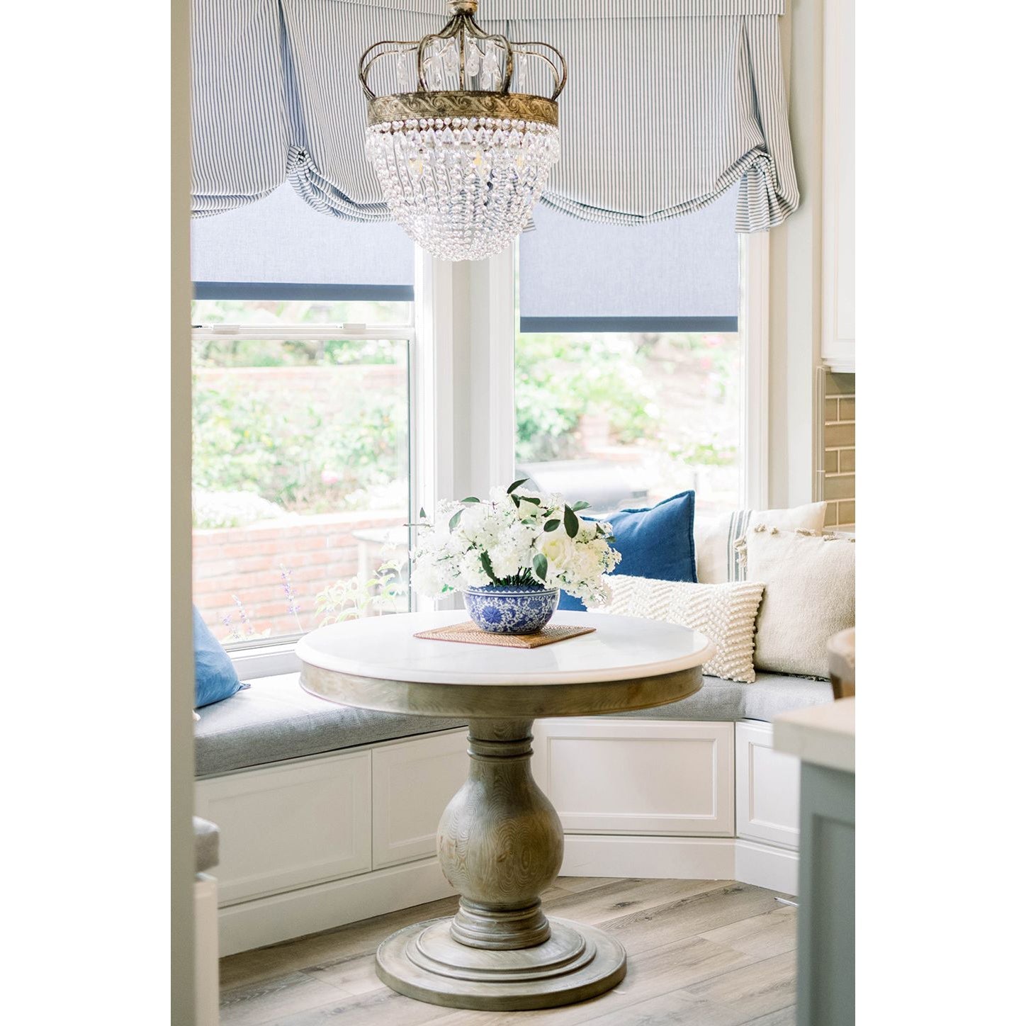 Crystal ceiling light chandelier with wrought iron frame in antique finish