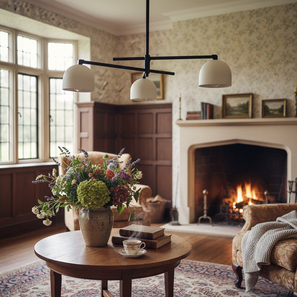 Vantara Dome Chandelier – Antique Brass Ceiling Light for Modern Interiors