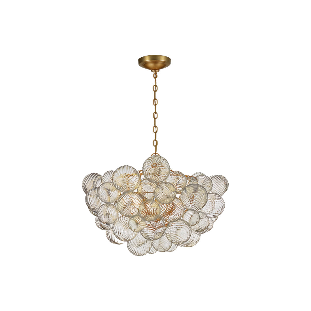 Auréline 10-head glass bubble chandelier, large statement ceiling light for living rooms