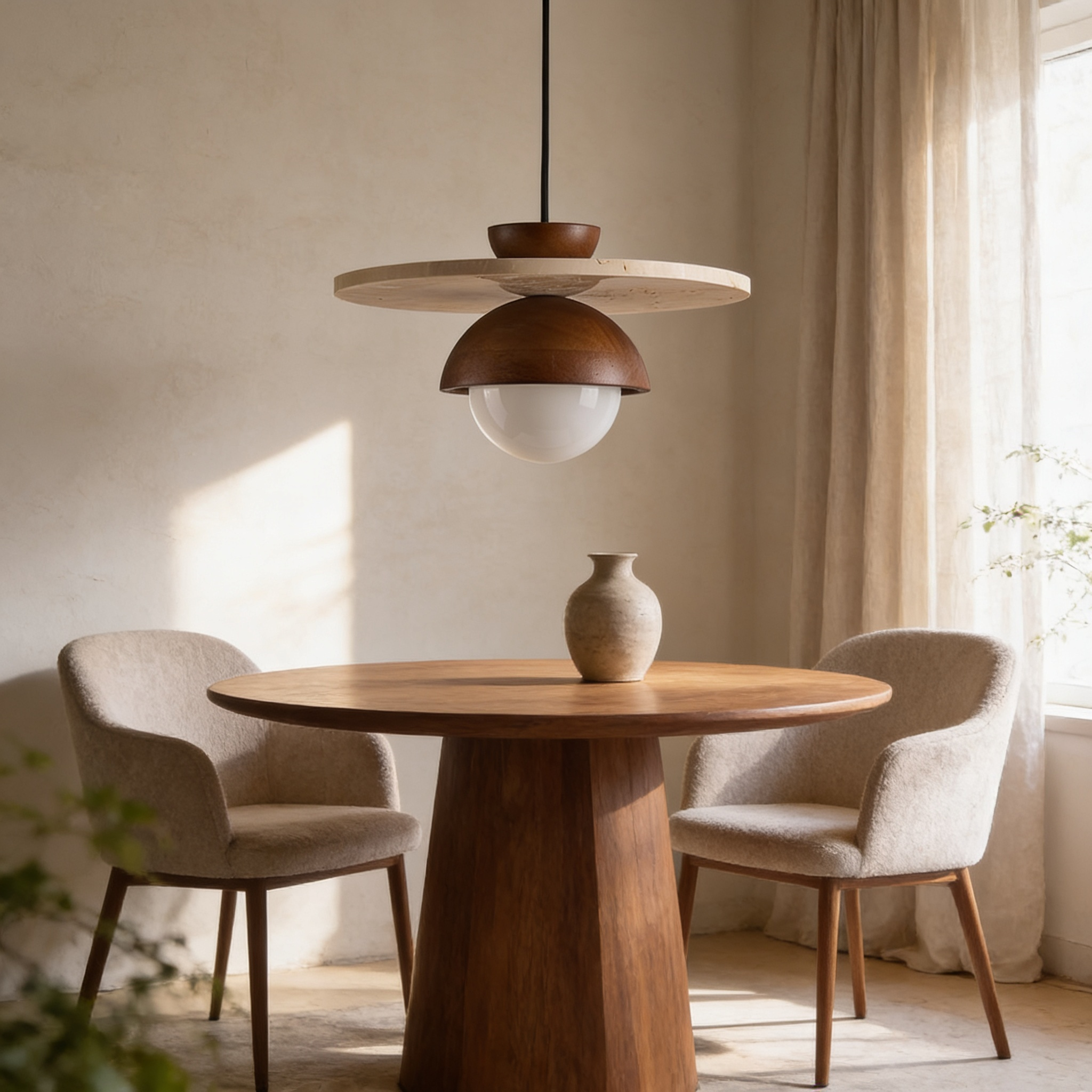 Arlo Travertine Pendant Light