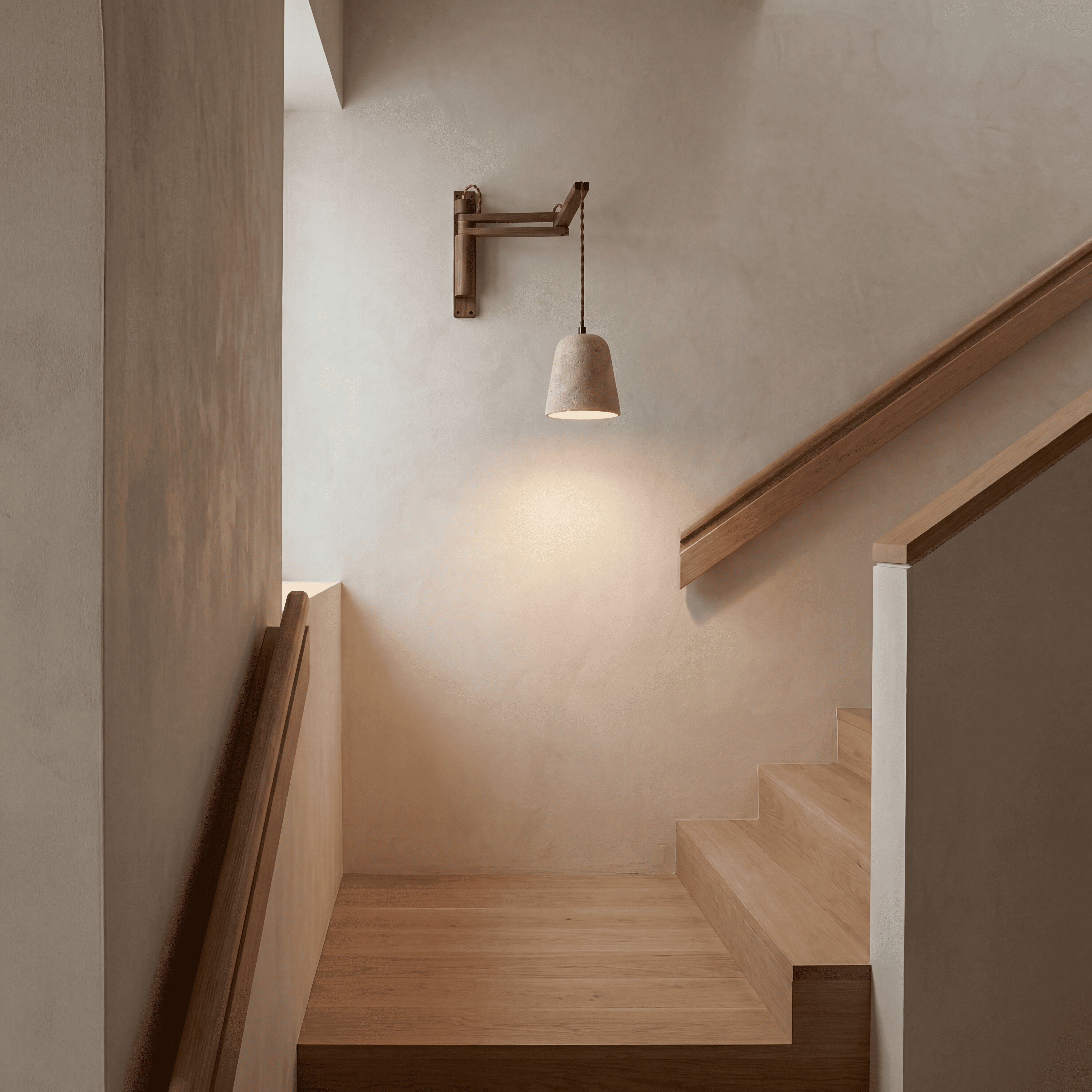 Sora Travertine Adjustable Wall Light