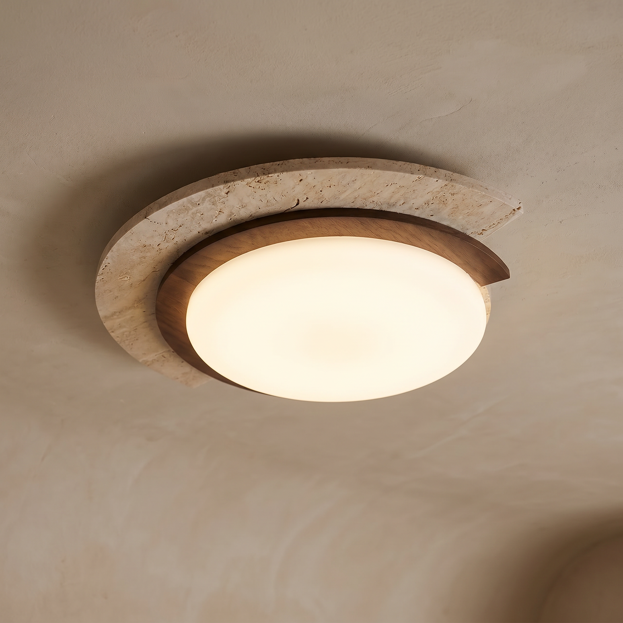 Aomi Travertine Ceiling Light