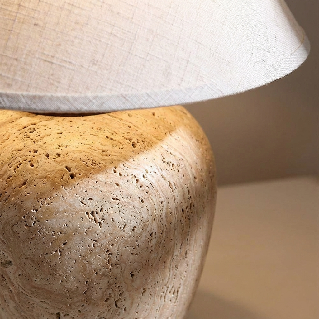 Kano Travertine Table Lamp