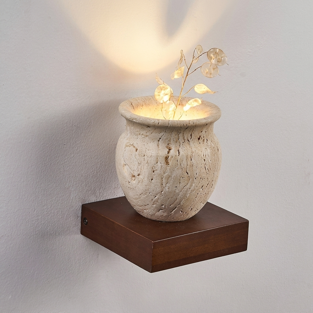 Kaya Travertine Wall Light