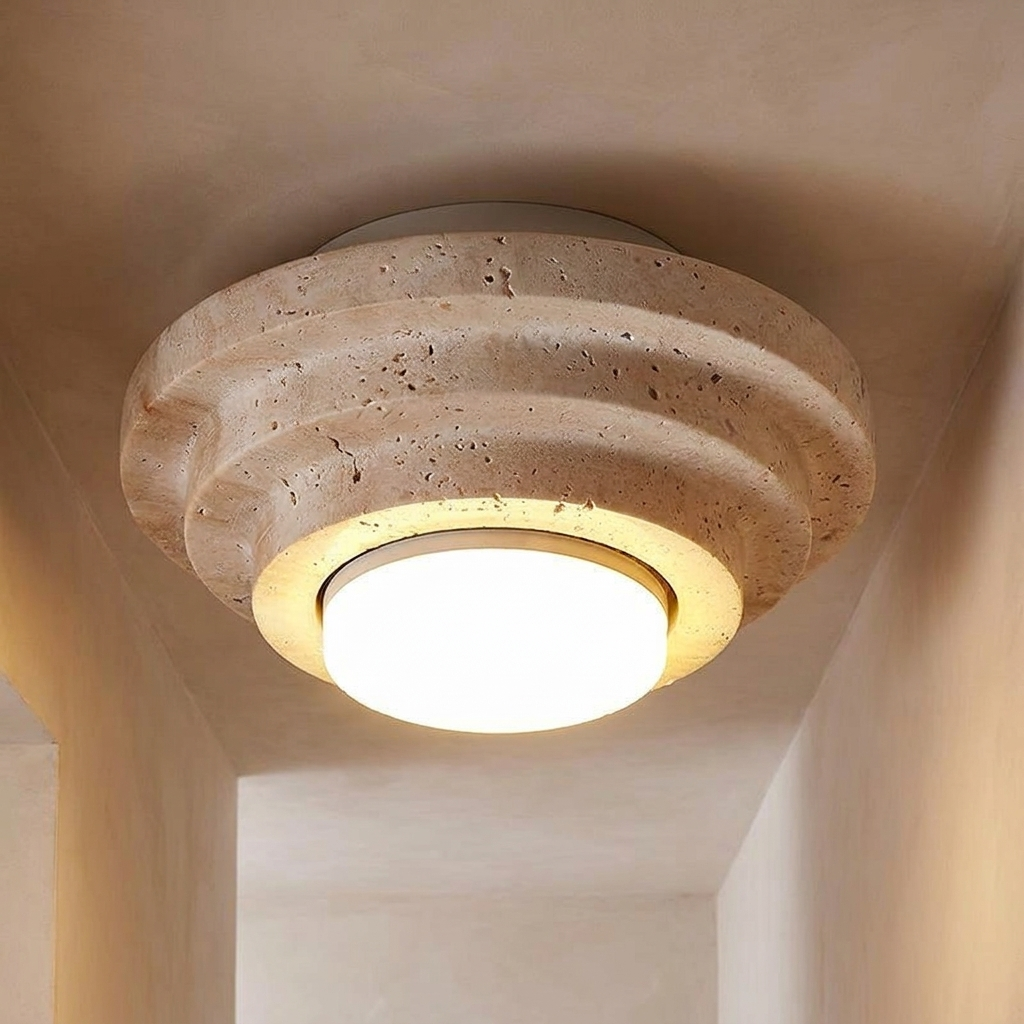 Tana Travertine Ceiling Light