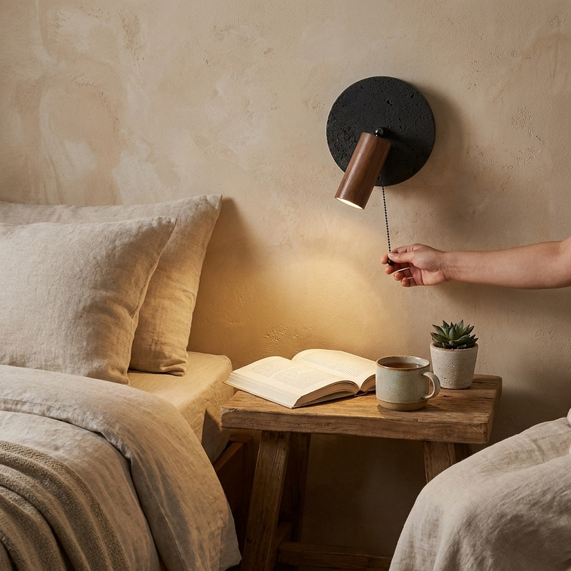 Miru Travertine Wall Light lifestyle