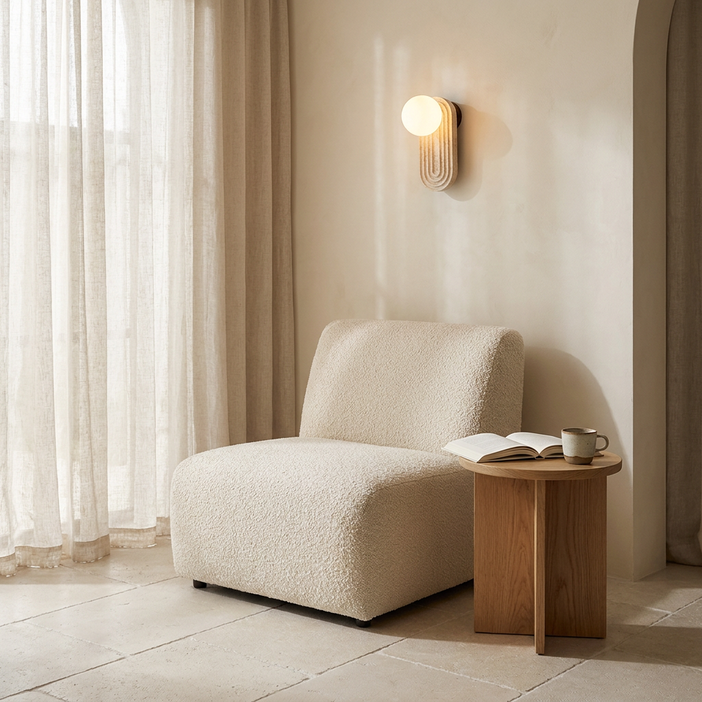 Yomi Travertine Wall Light