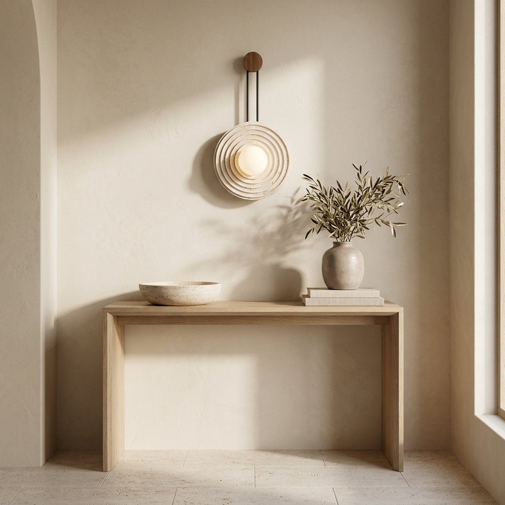 Rinko Travertine Wall Light