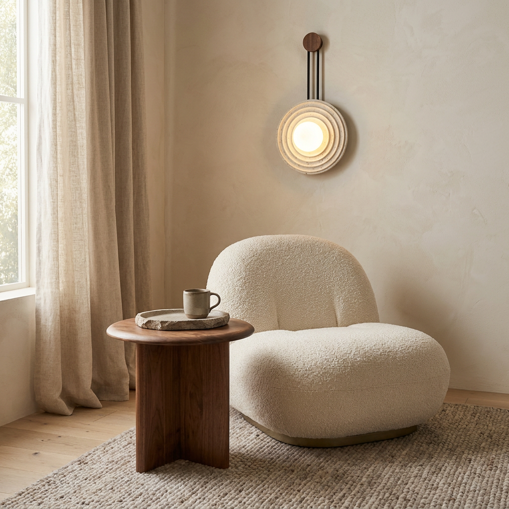 Rinko Travertine Wall Light