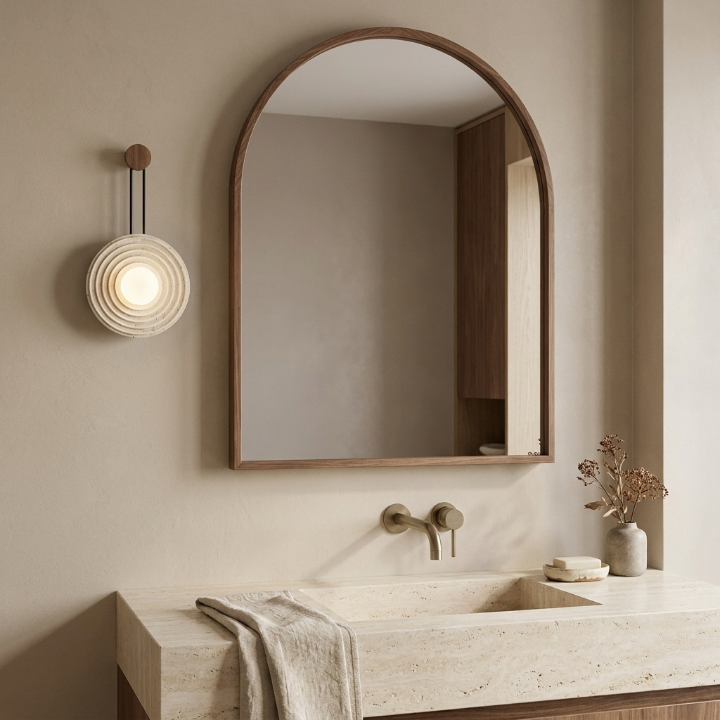 Rinko Travertine Wall Light