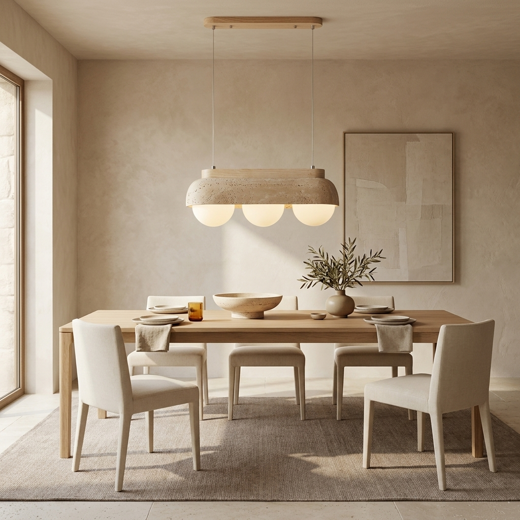 Emori Travertine Pendant Light