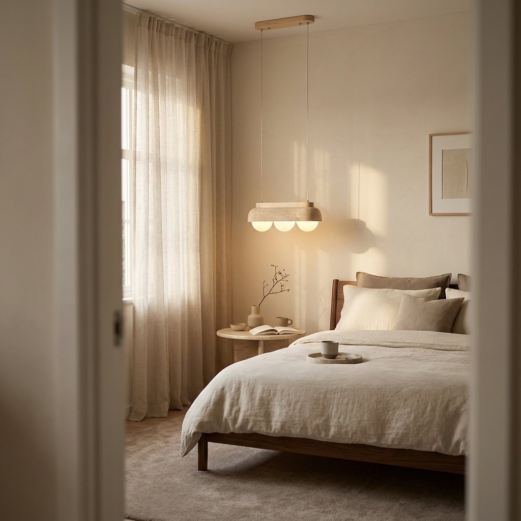 Emori Travertine Pendant Light
