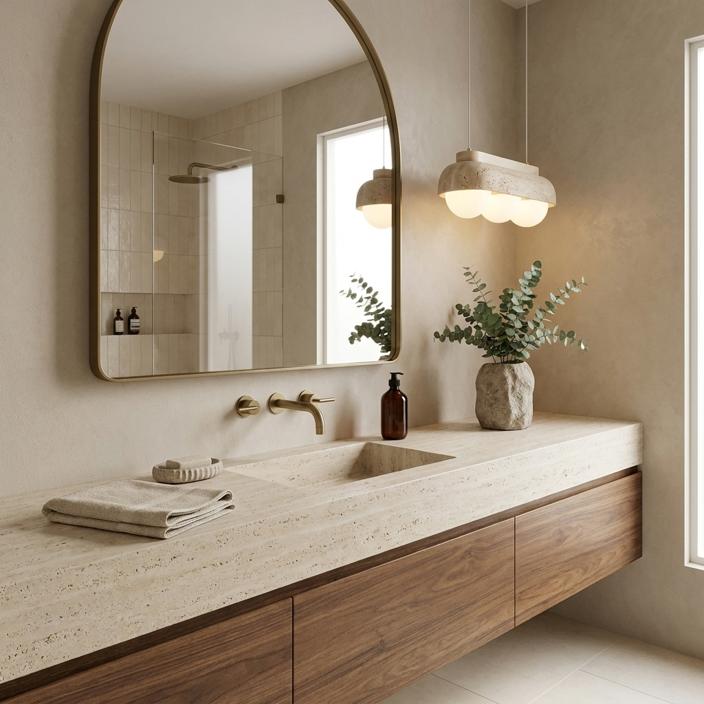 Emori Travertine Pendant Light