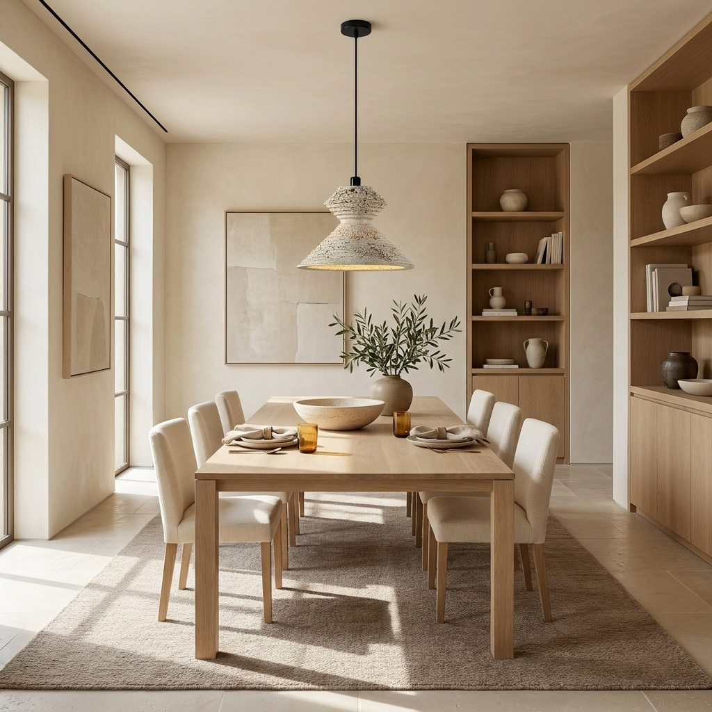 Naia Travertine Pendant Light