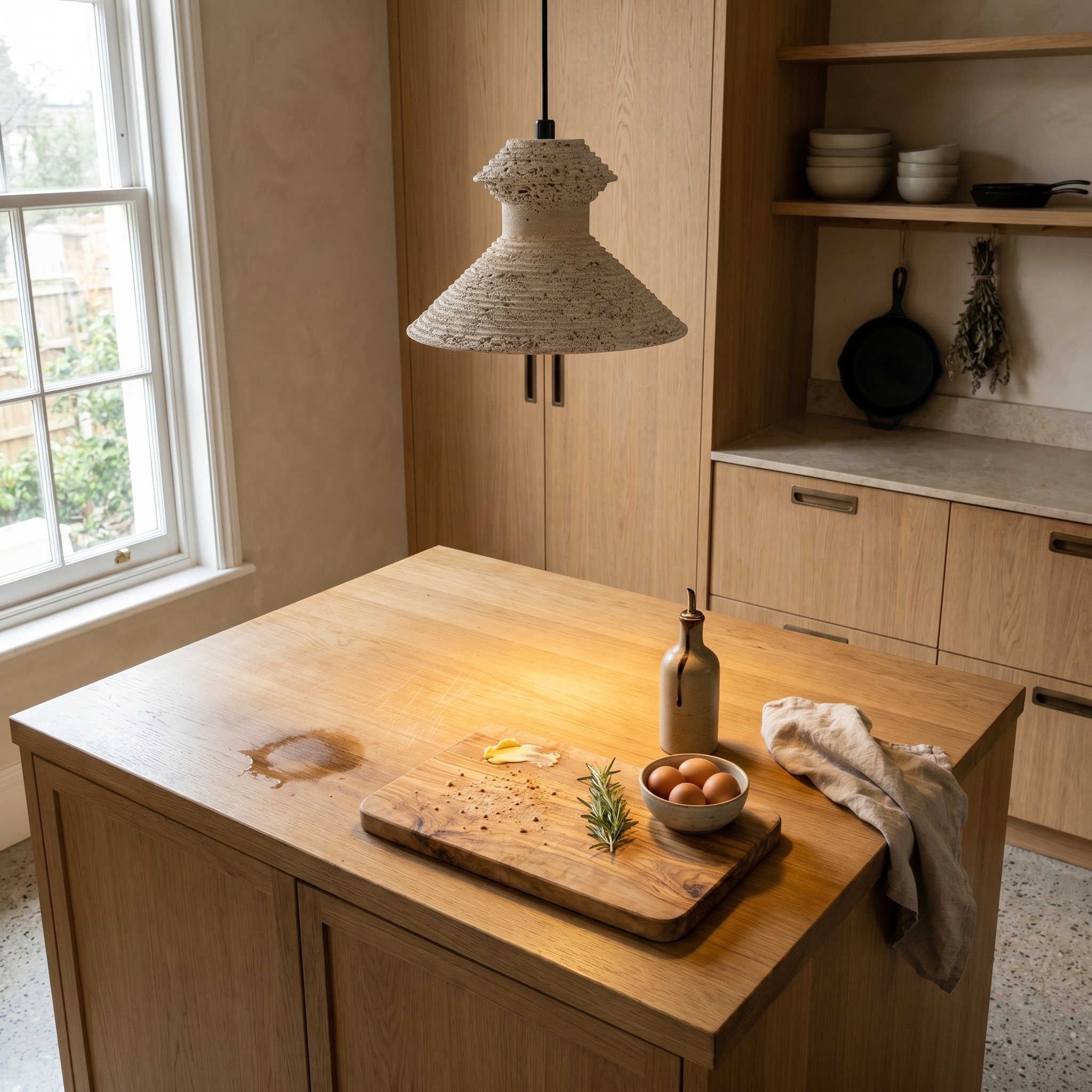 Naia Travertine Pendant Light