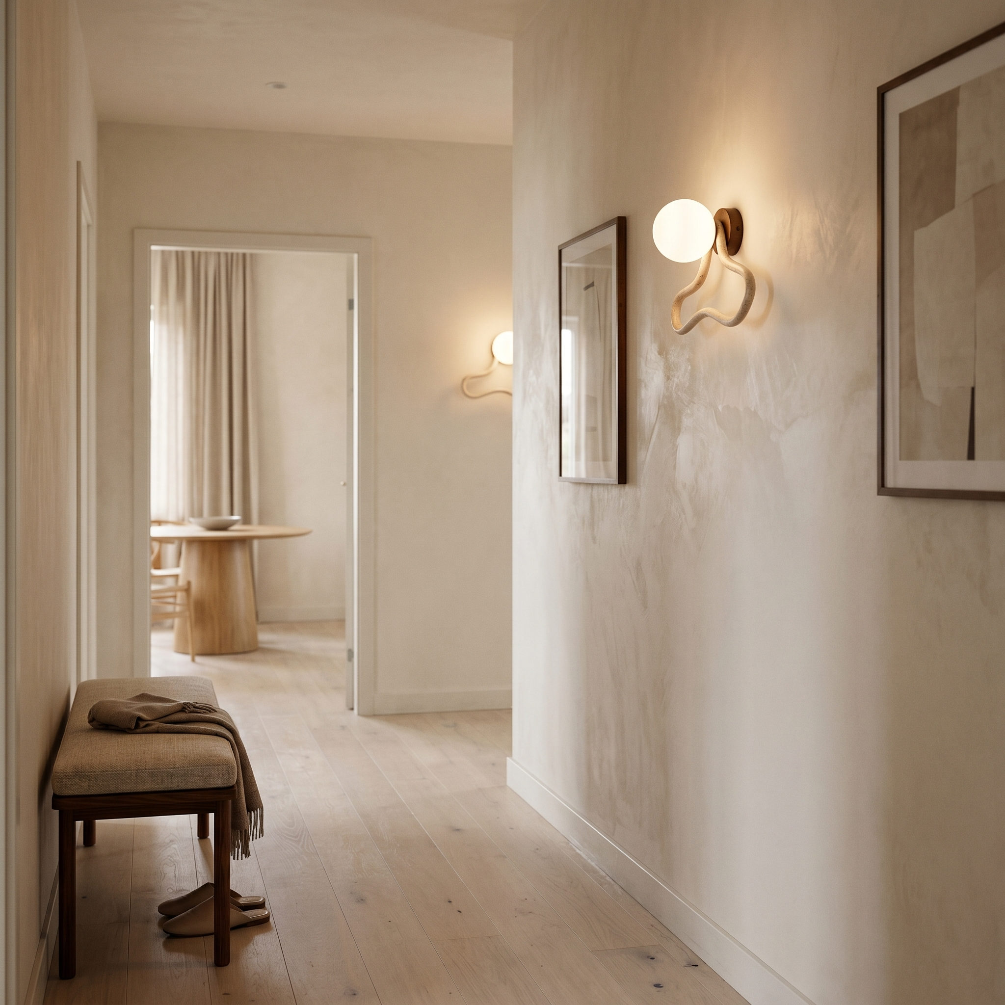 Toren Travertine Wall Light