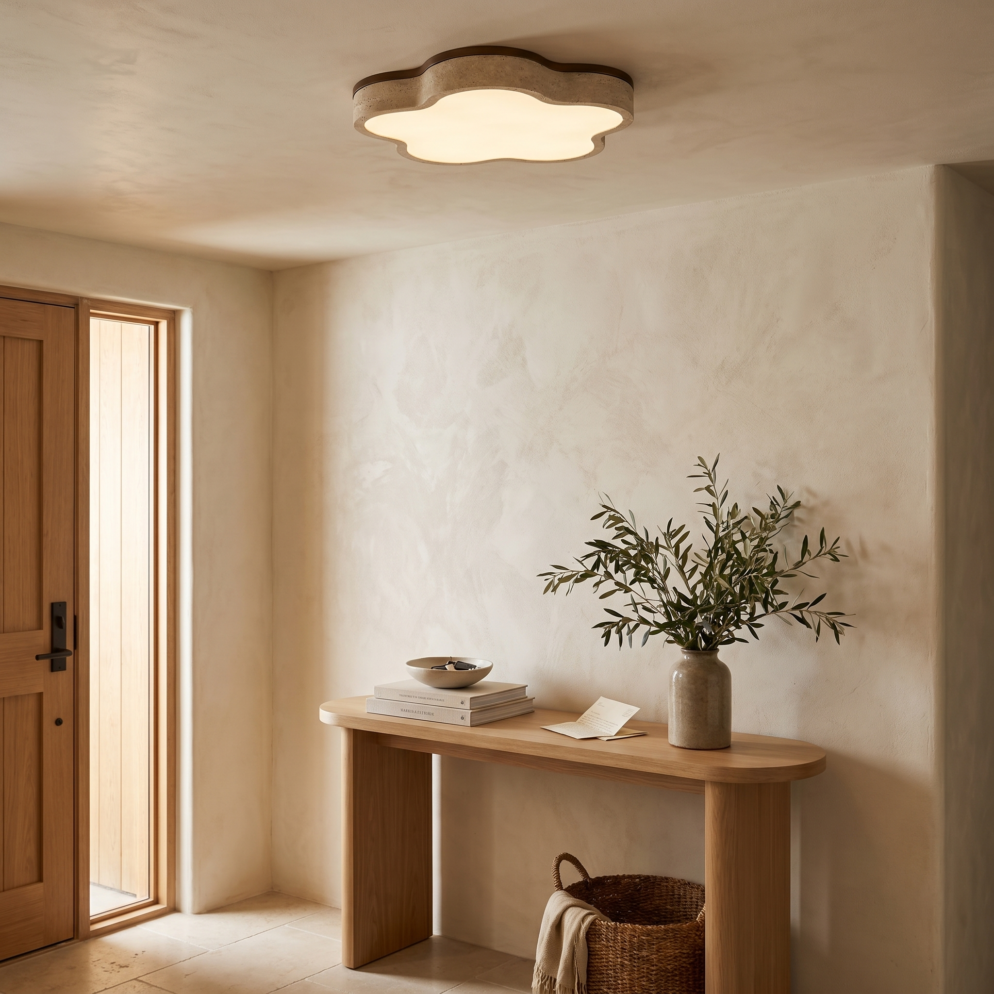 Nuwa Travertine Ceiling Light