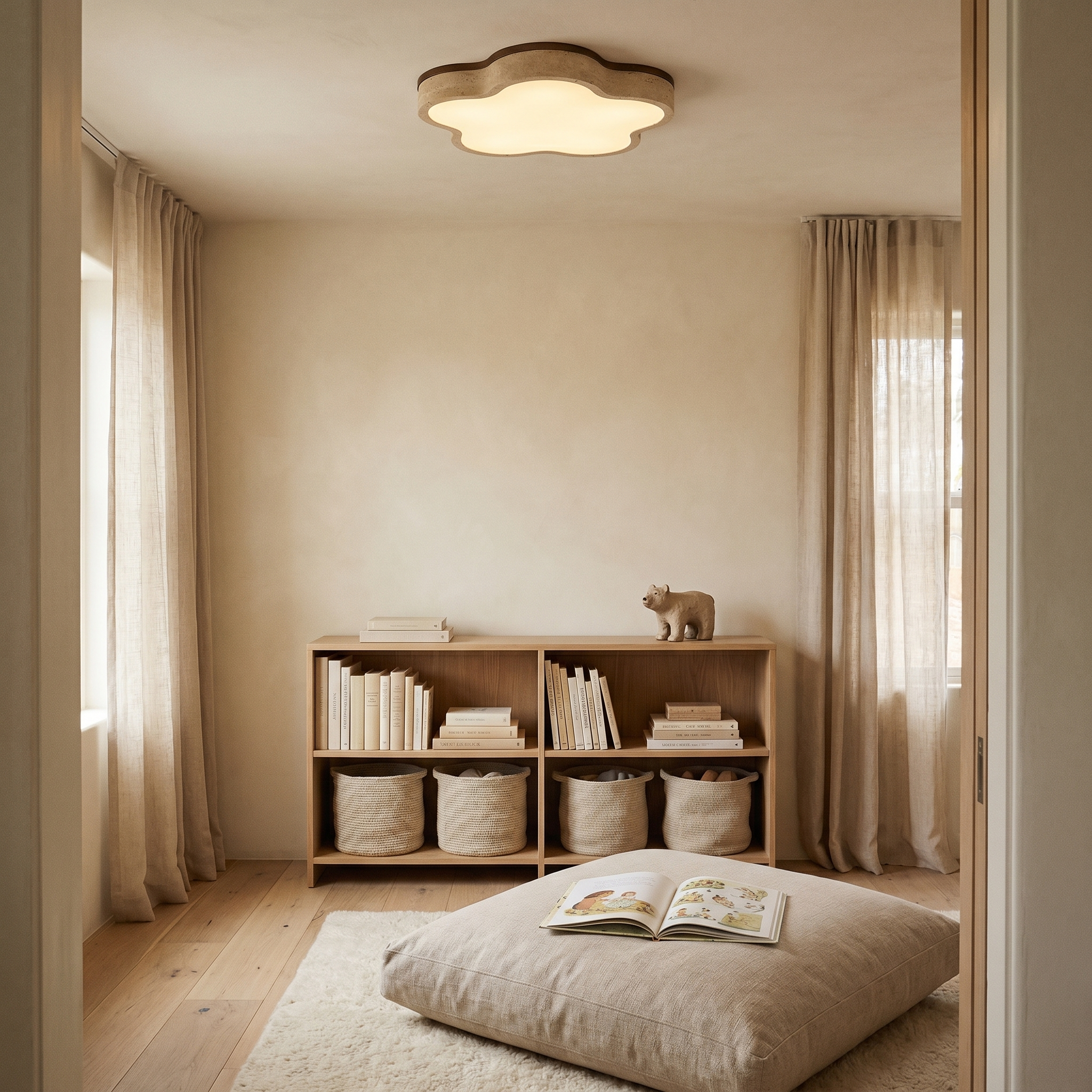 Nuwa Travertine Ceiling Light