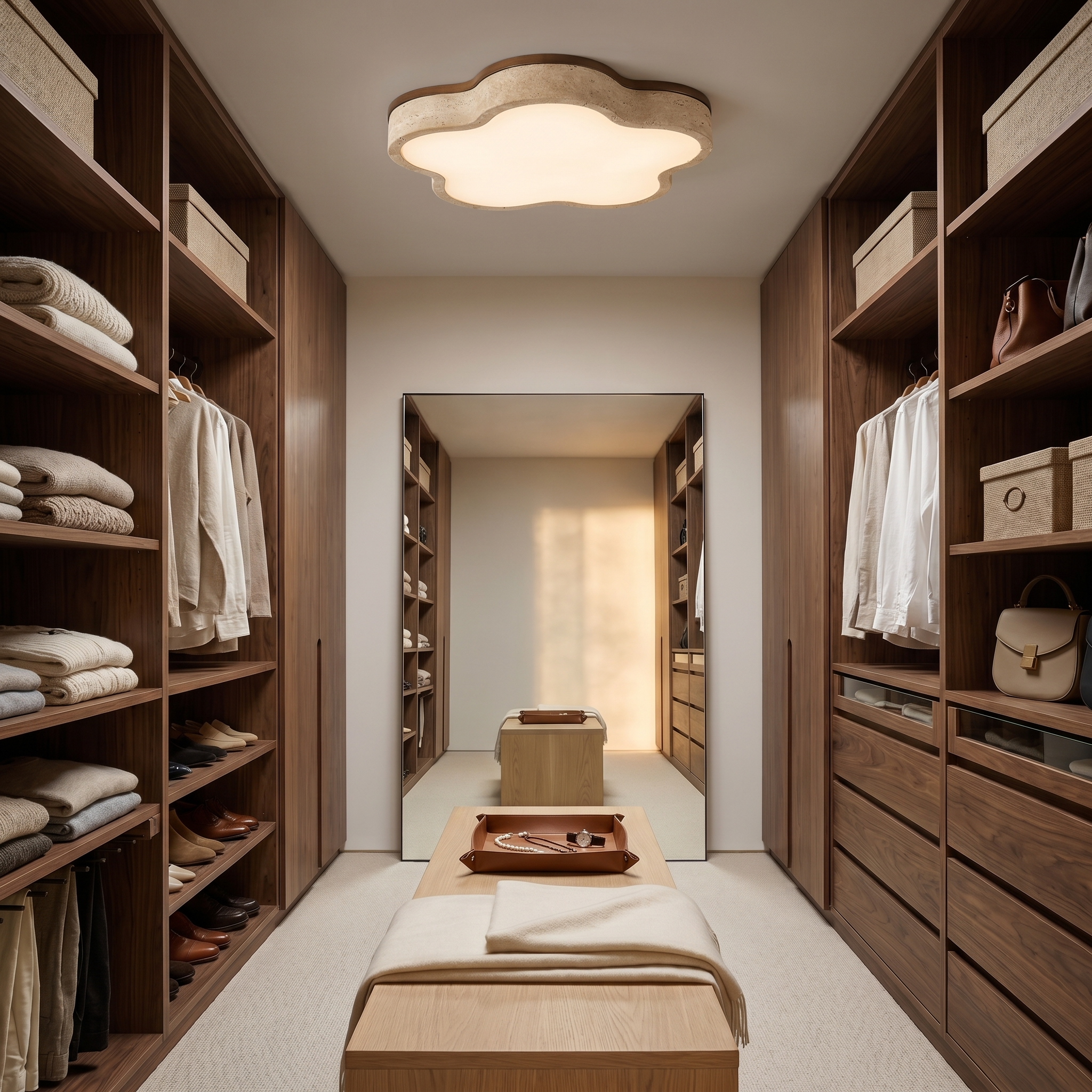 Nuwa Travertine Ceiling Light