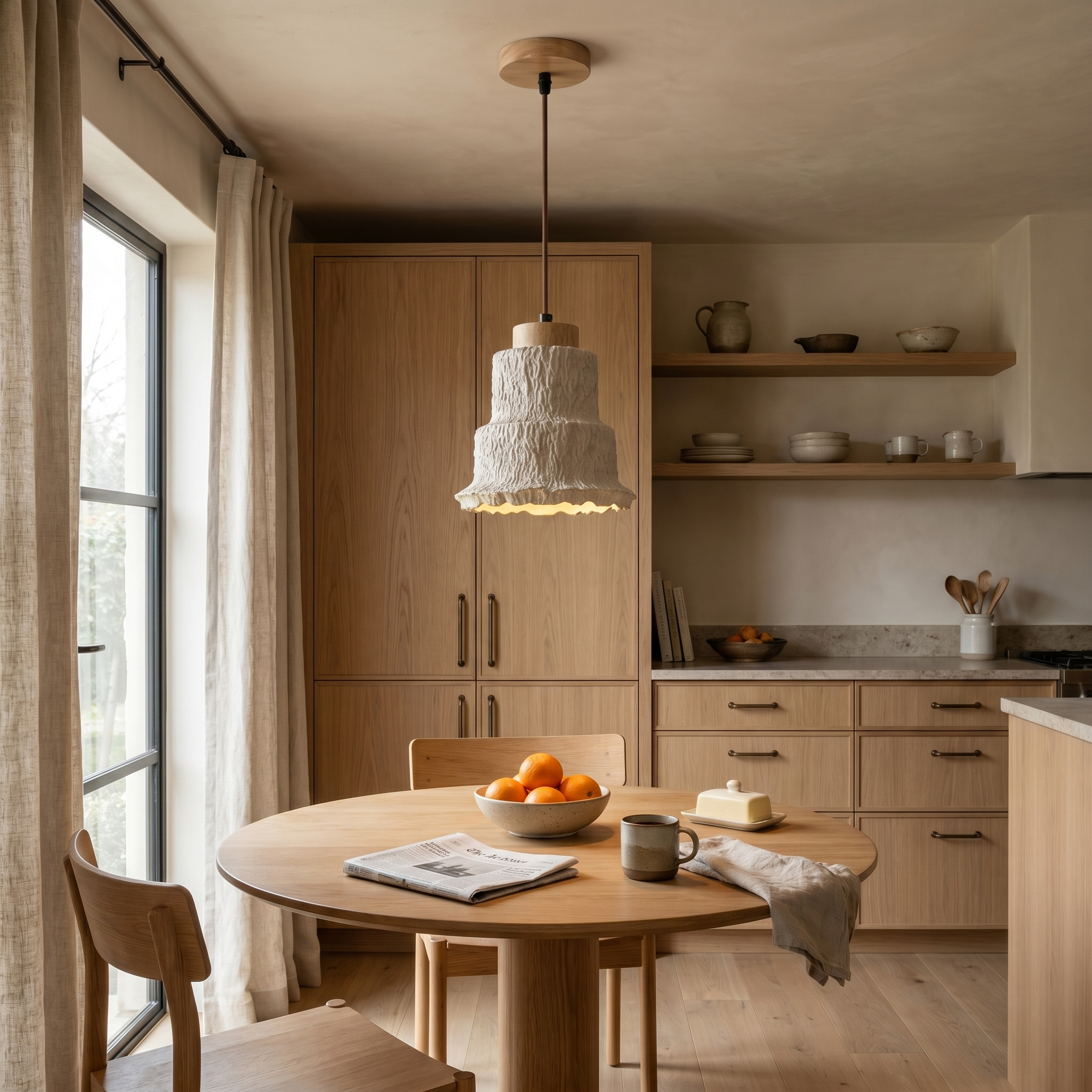 Toma Travertine Pendant Light